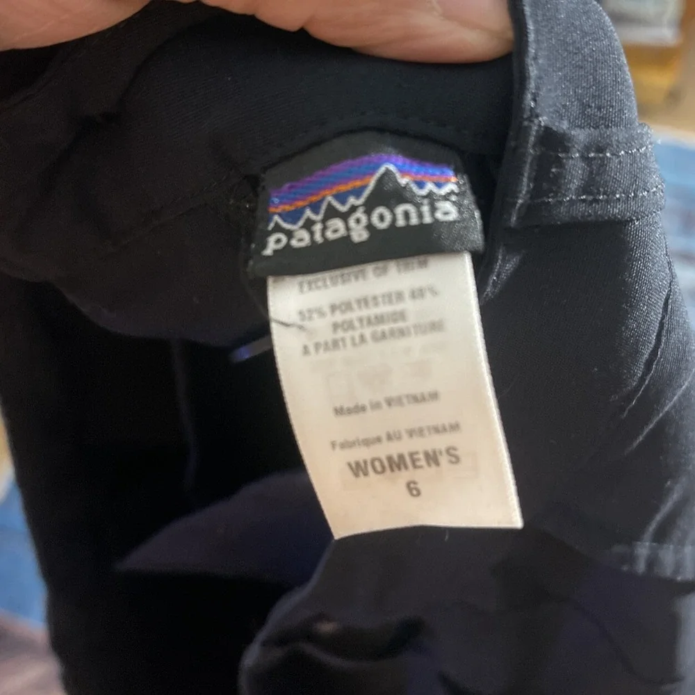 PATAGONIA pants Womens size 6 black lightweight 28 Inseam - Picture 5 of 7
